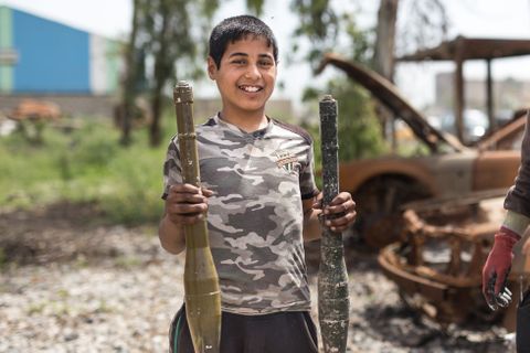 Východní Mosul po osvobození iráckou armádou od Islámského státu, Irák.
