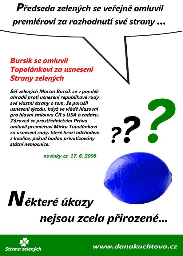Volební plakát Dany Kuchtové