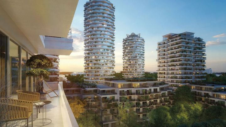 UNESCO: Návrh rozvlněných věží v Praze 3 musí architektka Jiřičná přepracovat; Zdroj foto: Central Group