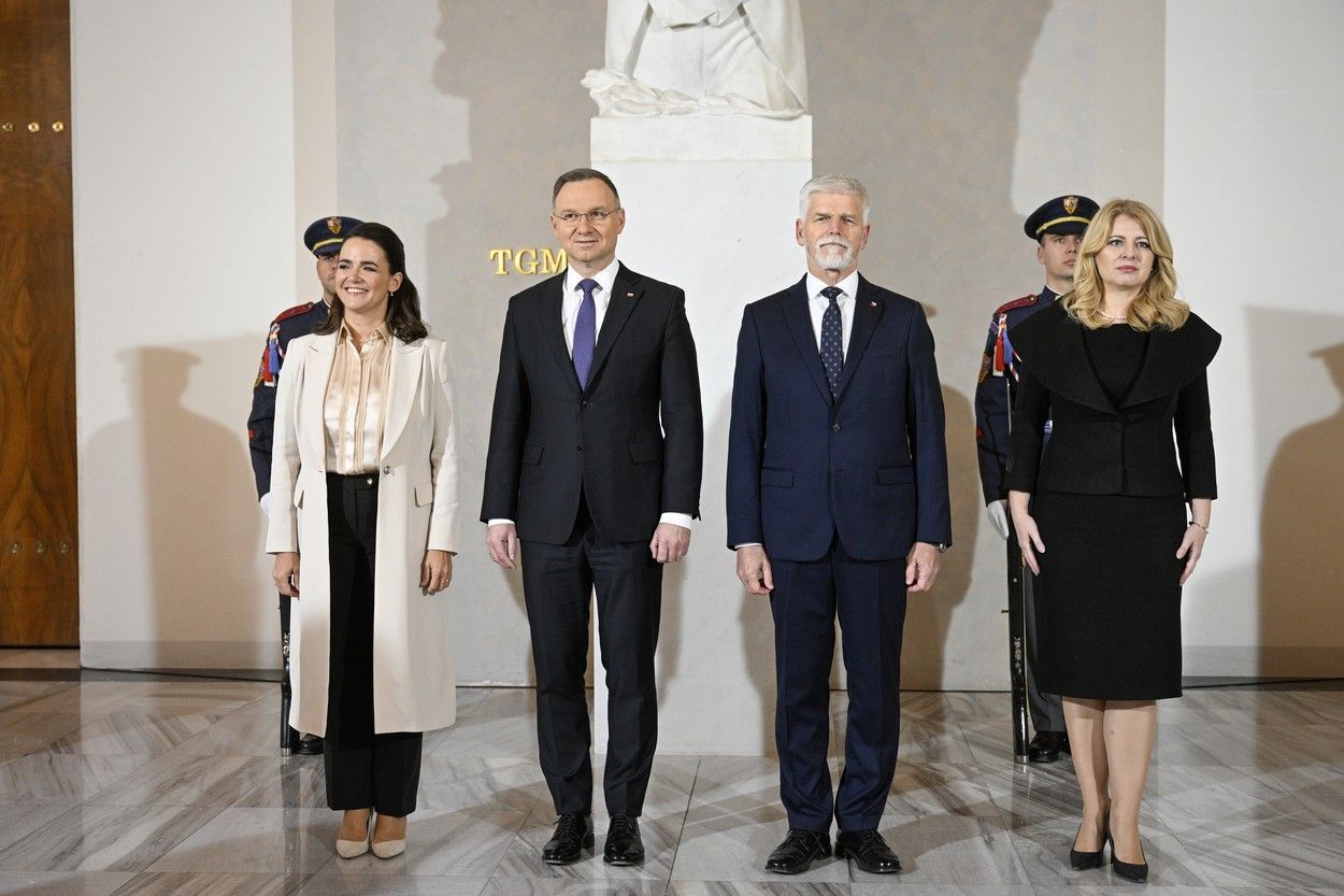 Katalin Nováková, politička, prezidentka, Andrzej Duda, Petr Pavel, politik, prezident, Zuzana Čaputová