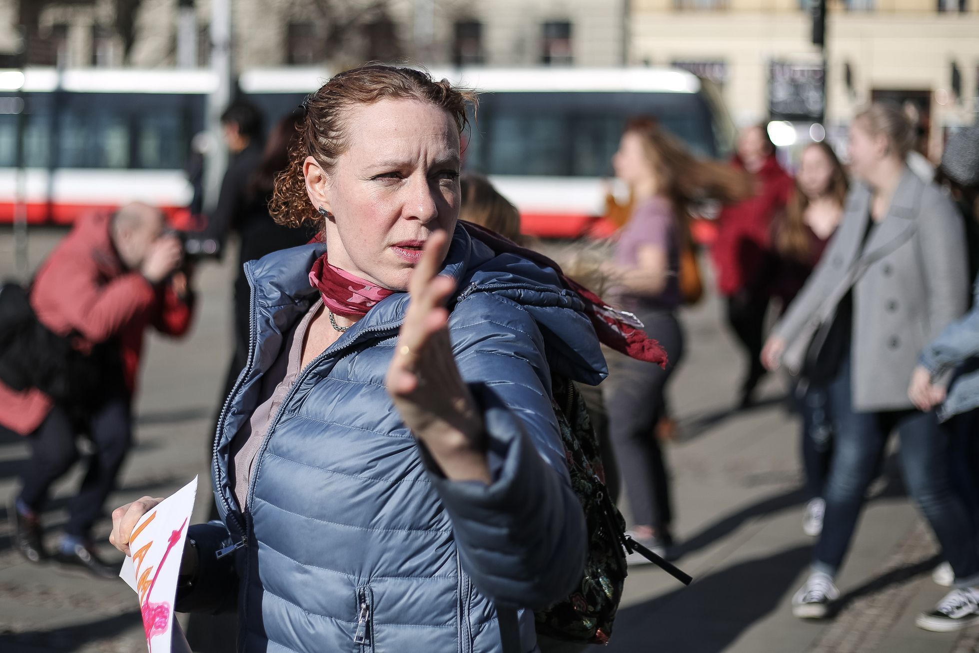 Taneční happening proti násilí na ženách - One Billion Rising - Praha, 14. 2. 2019