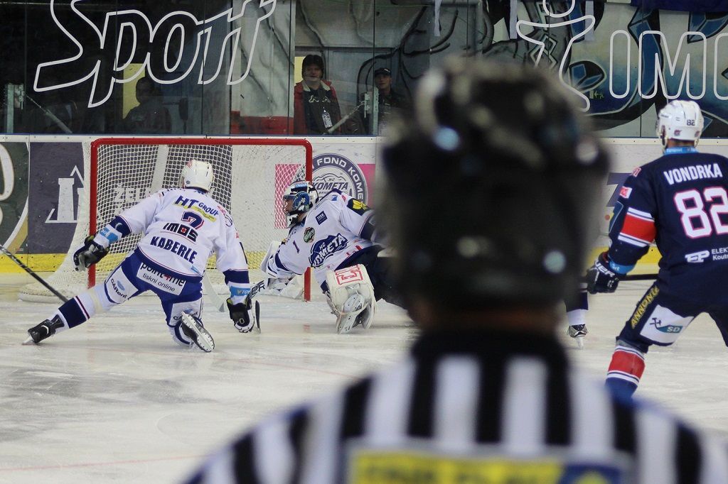 Brno vs. Chomutov, 10. kolo hokejové extraligy (Kaberle)