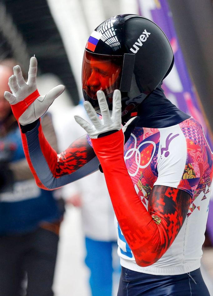 Soči 2014: Alexander Treťjakov, Rusko (skeleton, muži, finále)