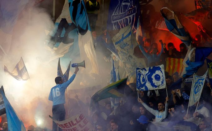 Fanoušci fotbalového klubu Olympique Marseille