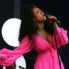 U.S. singer Kelis performs on the Pyramid stage at Worthy Farm in Somerset, during the Glastonbury Festival