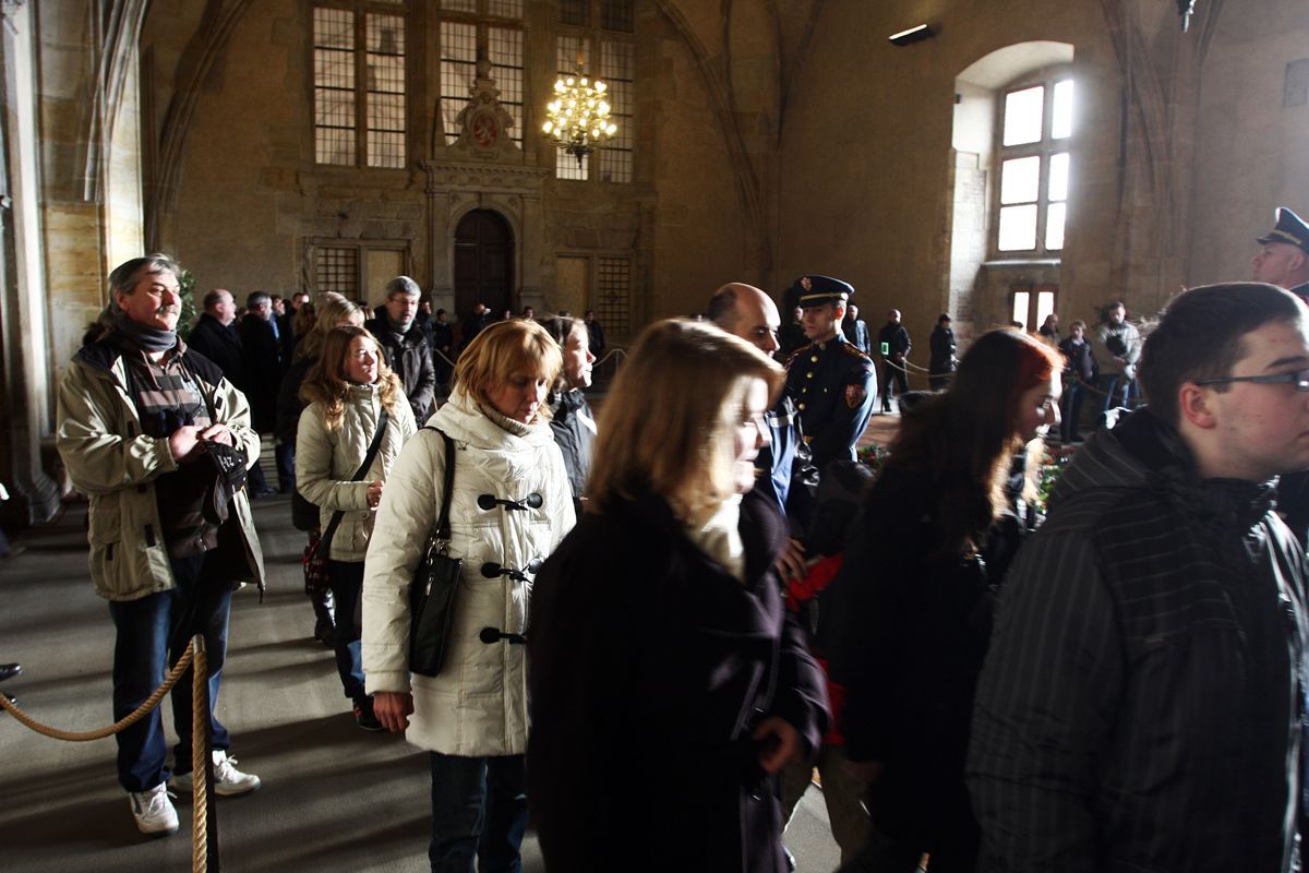 Rozloučení s Václavem Havlem ve Vladislavském sále