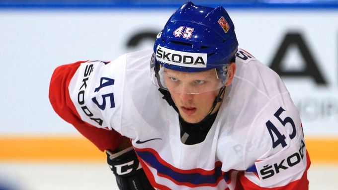 Obránce Radim Šimek vyhlíží šanci v NHL. Se San Jose prodloužil kontrakt.