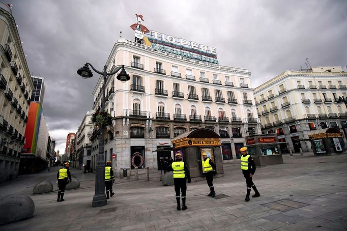 Madrid v karanténě.