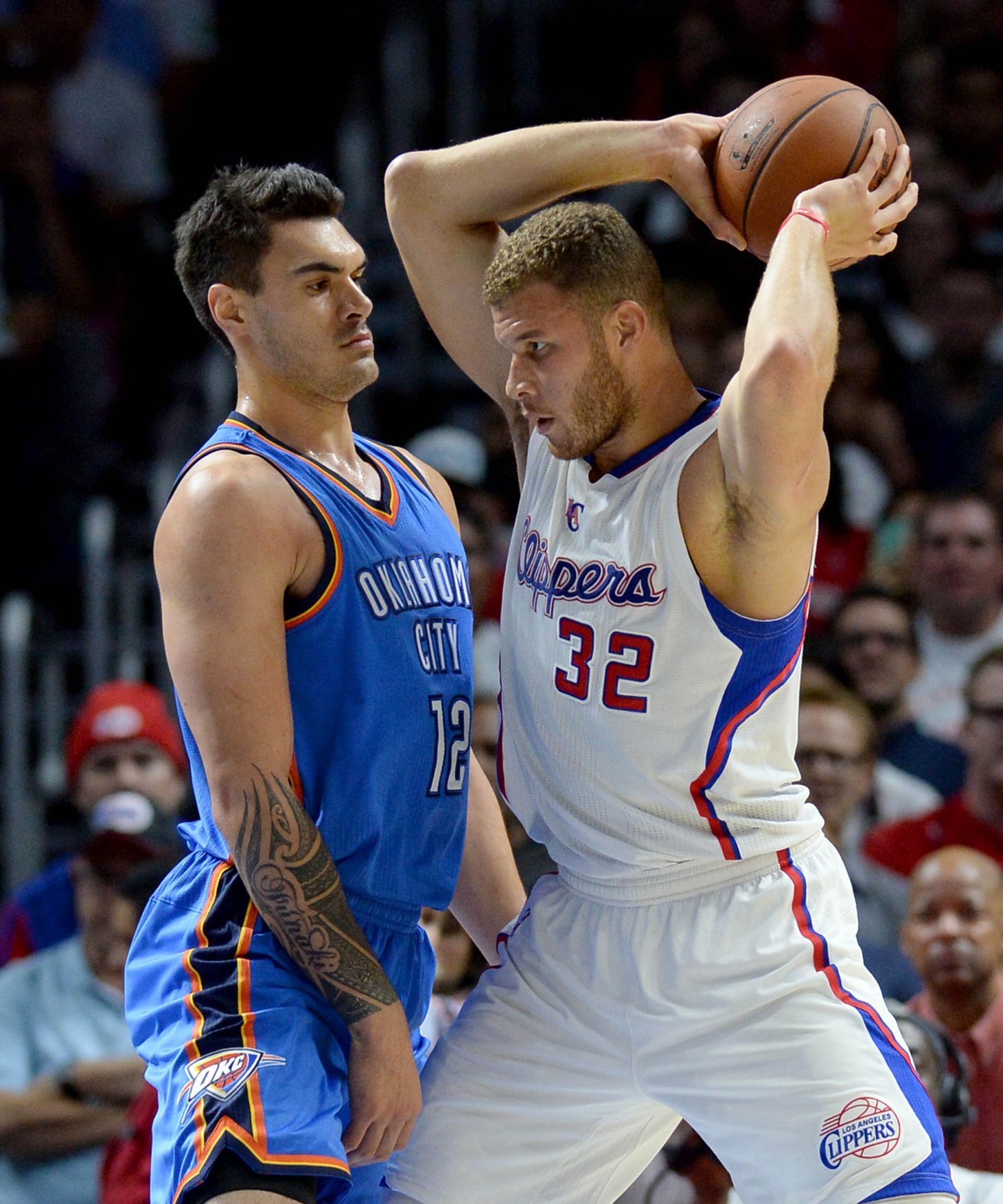 NBA: Oklahoma City Thunder at Los Angeles Clippers (Adams, Griffin)