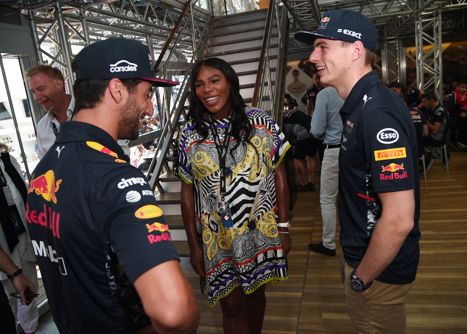 F1, VC Monaka 2017: Daniel Ricciardo, Serena Williamsová a Max Verstappen
