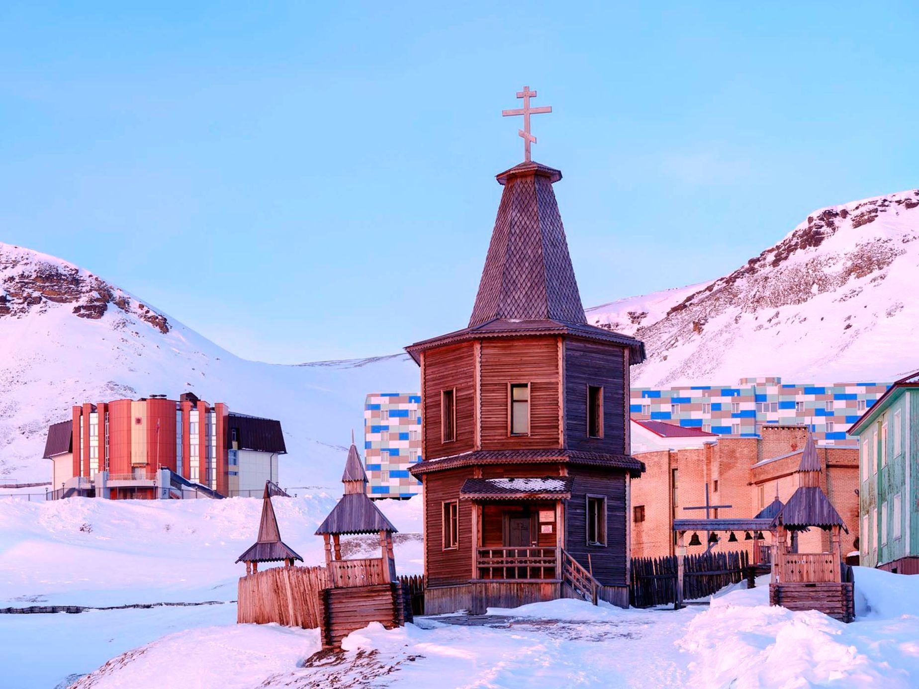 Barentsburg, Norsko, Rusko, Arktida, Špicberky, horník