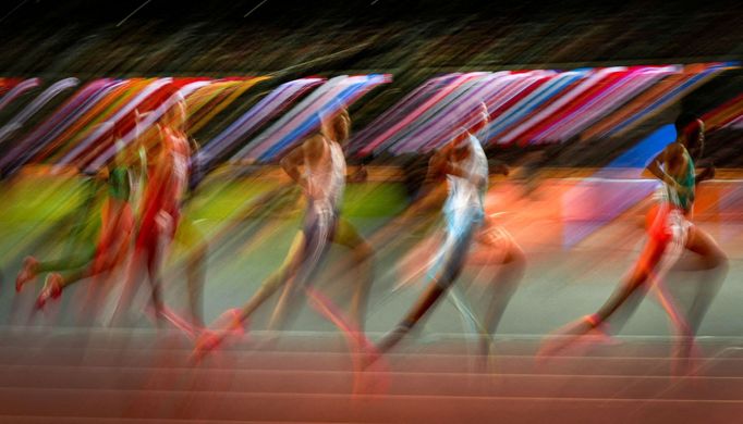 Athletics - World Athletics Championship - Men's 5000m Final - Budapest, Hungary - August 27, 2023 General view of athletes in action during the final. REUTERS/Aleksandra