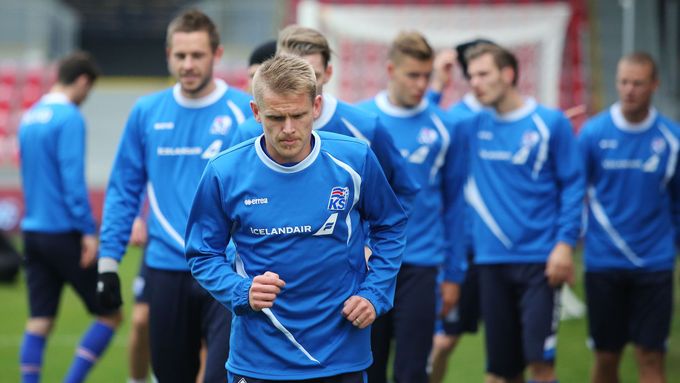 Fotbalisté Islandu - ilustrační foto.