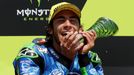 Enea Bastianini slaví triumf v Grand Prix České republiky třídy Moto2 v Brně 2020