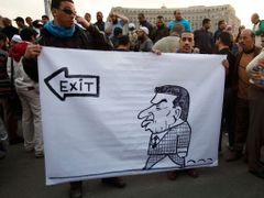 Egypťané chtějí rezignaci prezidenta Mubaraka, ten zatím odmítá odejít.