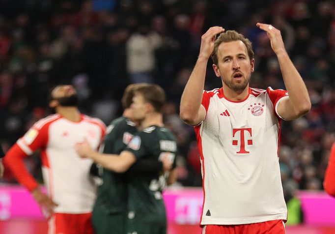 Soccer Football - Bundesliga - Bayern Munich v Werder Bremen - Allianz Arena, Munich, Germany - January 21, 2024 Bayern Munich's Harry Kane looks dejected after the match