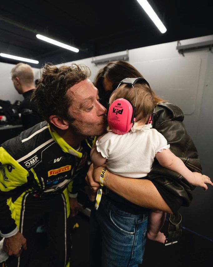 Valentino Rossi s rodinou