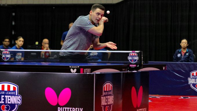 Ondřej Lapčík je jediný Čech v nové americké Major League Table Tennis.
