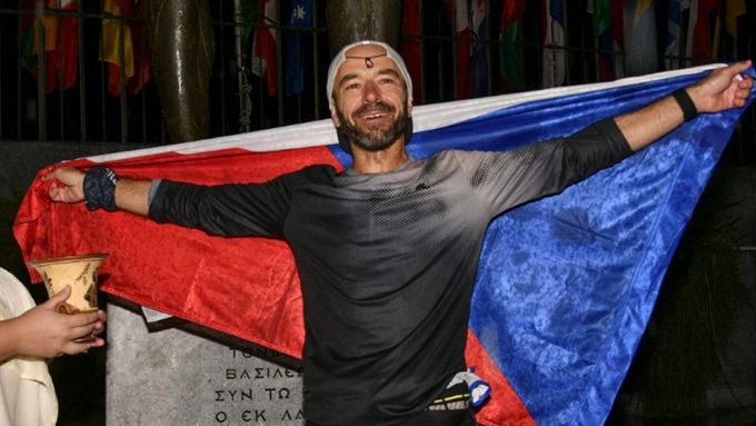 Český běžec Radek Brunner na Spartathlonu