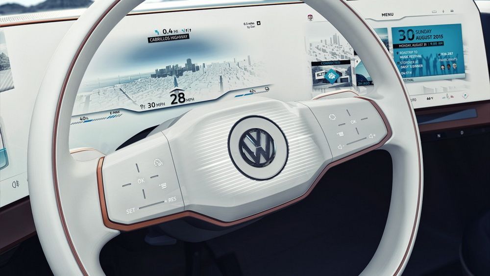 Koncept Volkswagen BUDD-e - palubka
