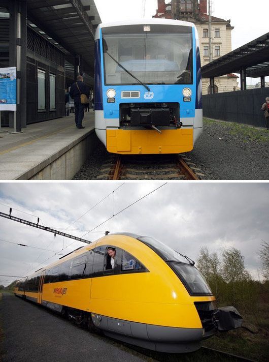 srovnání vlaků regiojet a čd 3