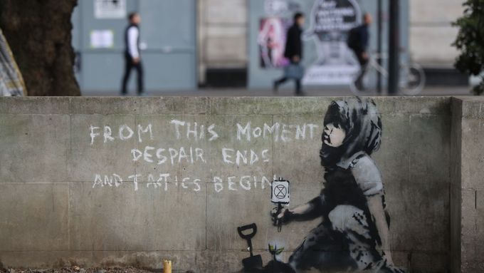 Banksyho nové dílo.