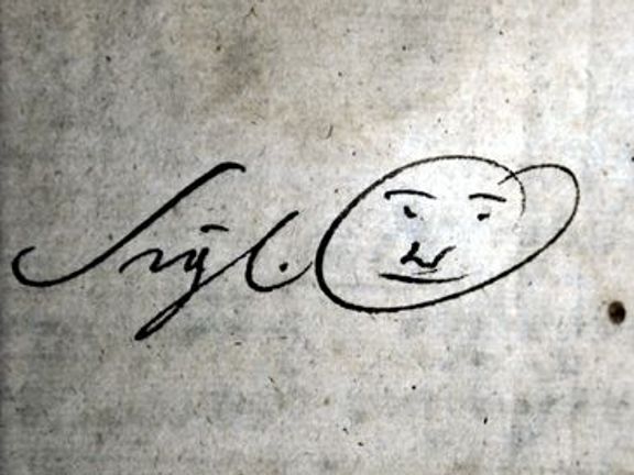 Jak vypadá smajlík z roku 1741?