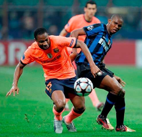 Inter vs Barcelona: Eto´o a Keita