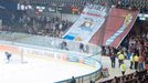 Sparta-Slovan Bratislava: hanlivý transparent fanoušků Sparty