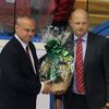 Hokej, EHT, Česko - Rusko: Martin Urban (vlevo) oslavil 50. narozeniny