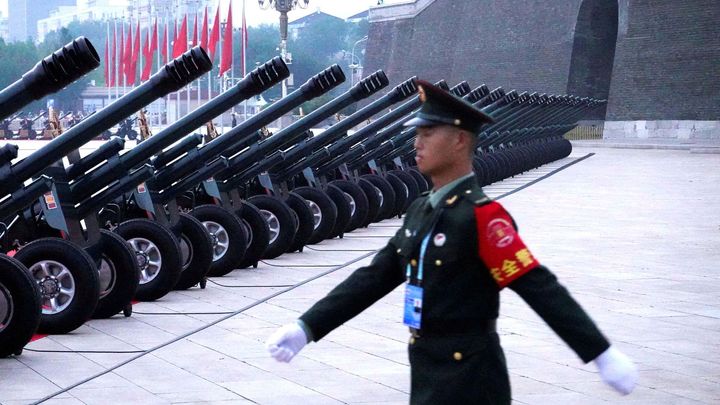Co viděl Putin v Pekingu, o tom může jeho armáda leda tak snít; Zdroj foto: Reuters