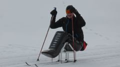 Hendikepovaný lyžař Jan Tománek