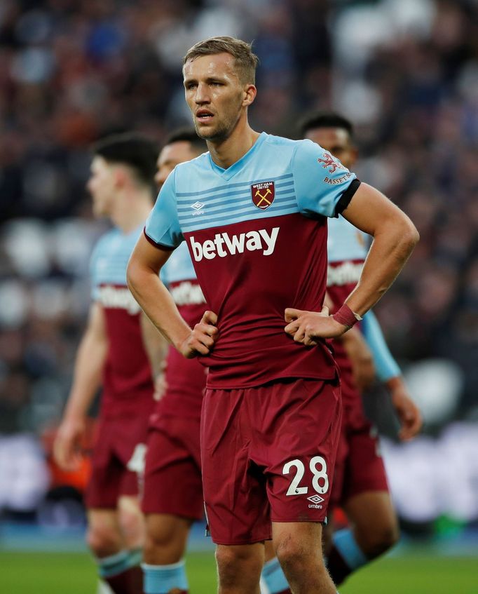 Soccer Football - Premier League -  West Ham United v Brighton &amp; Hove Albion - London Stadium, London, Britain - February 1, 2020  West Ham United's Tomas Soucek look