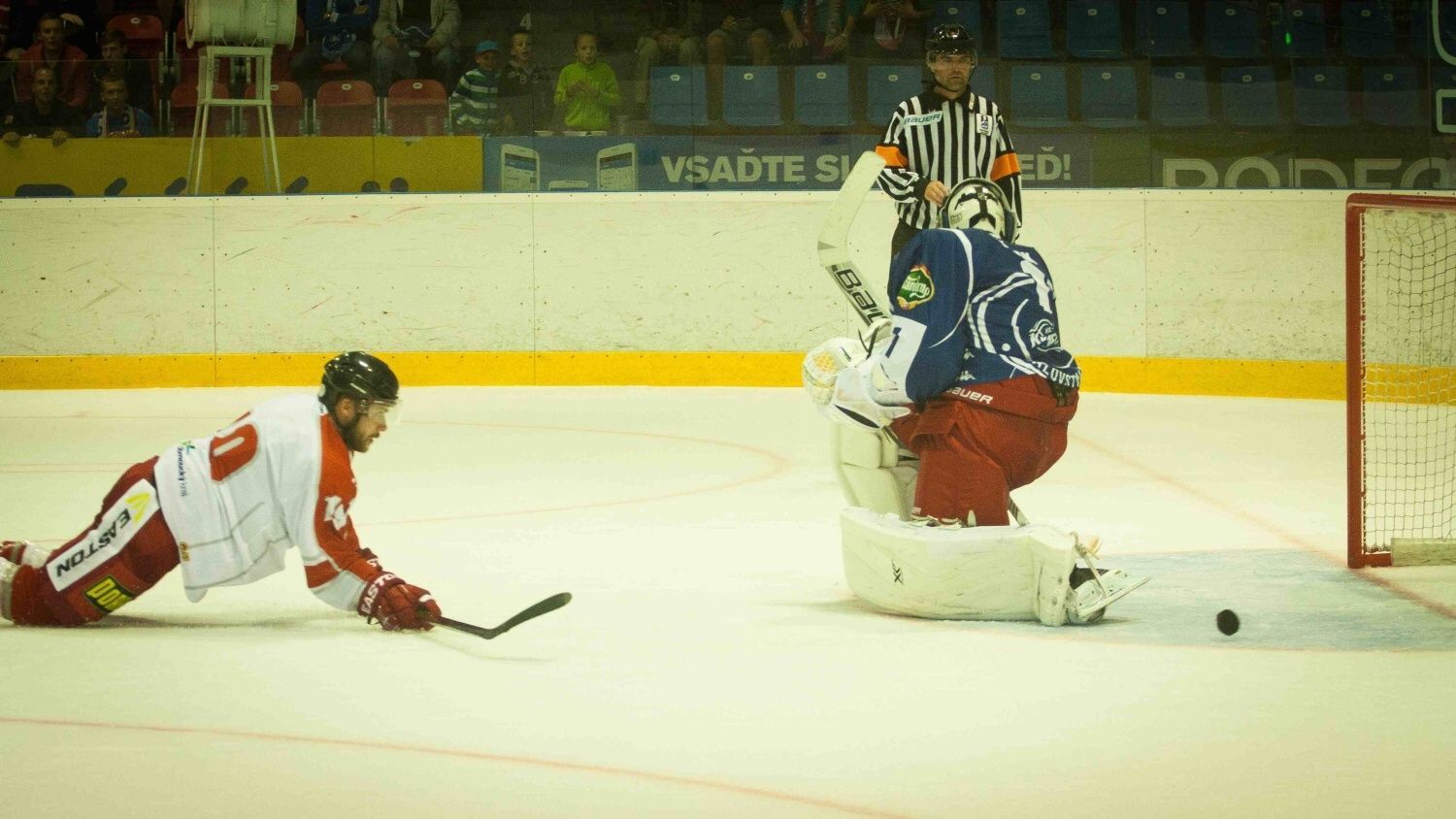 Hokej: Olomouc-Kometa Brno: Jakub Herman - Marek Čiliak