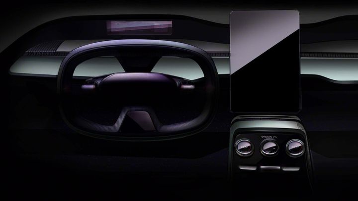 Škoda dál poodhaluje interiér nového SUV. Má otočnou obrazovku a nový volant; Zdroj foto: Škoda Auto