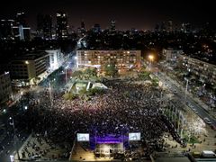 Protesty v Tel Avivu.