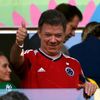 MS 2014, Brazílie-Kolumbie: kolumbijský prezident Juan Manuel Santos