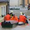 Povodeň červen 2013 - na řece Lužnici v Bechyni na Táborsku