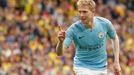 Soccer Football - FA Cup Final - Manchester City v Watford - Wembley Stadium, London, Britain - May 18, 2019  Manchester City's Kevin De Bruyne celebrates scoring their t