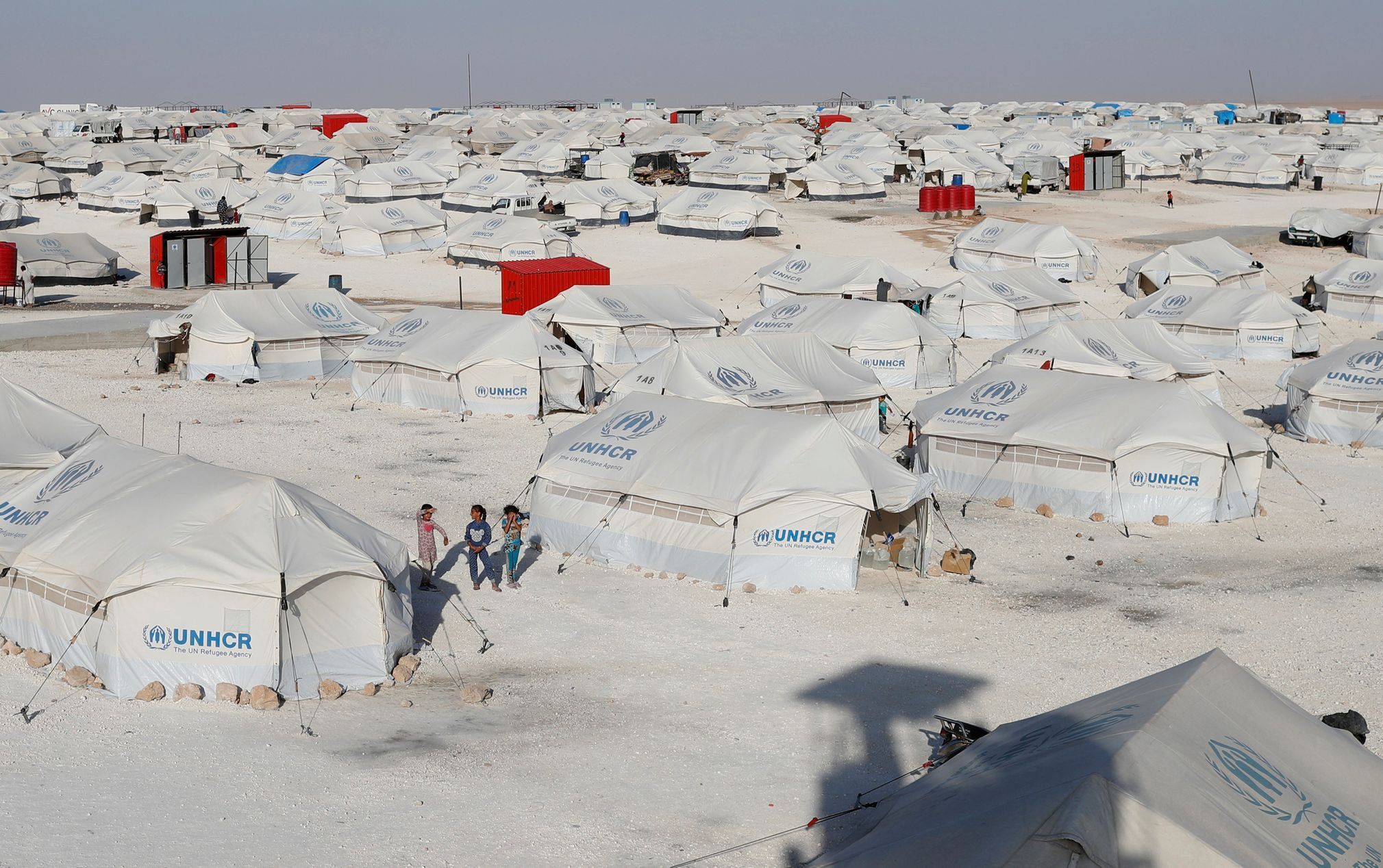 Uprchlický tábor nedaleko syrské Rakky.