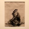 Rembrandt: Autoportrét s paží opřenou o parapet
