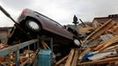 Město Kesennuma na severu Japonska čtyři dny po tsunami.