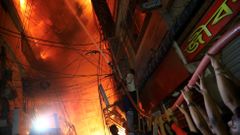 Požár v Dháce
