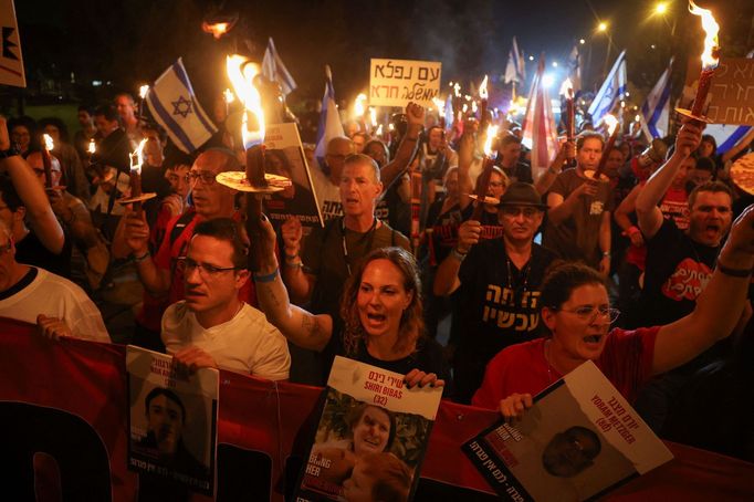 Demonstrace v Jeruzalémě proti izraelské vládě