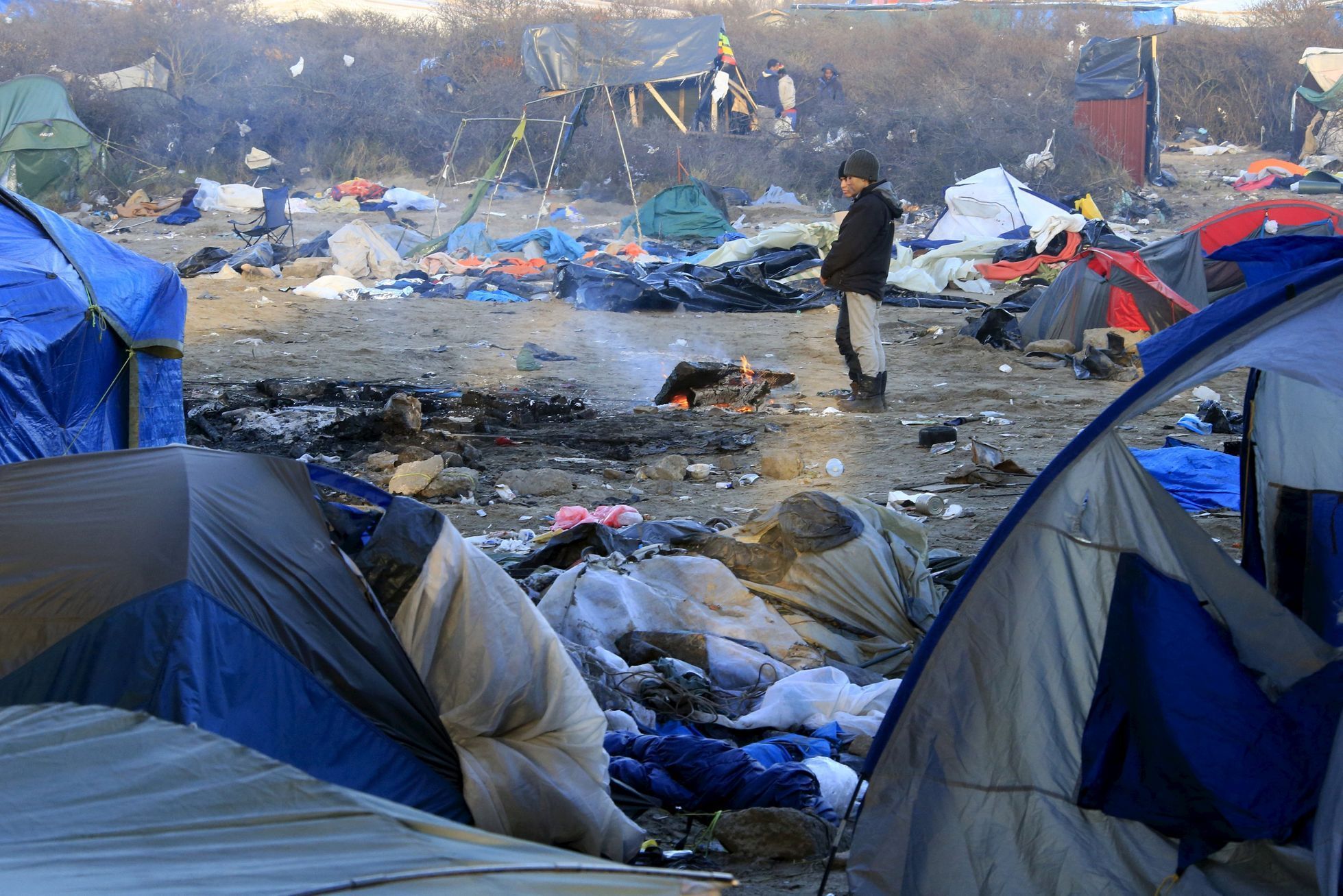 Uprchlický tábor Džungle v Calais