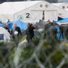 Vyklízení uprchlického tábora v Idomeni