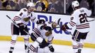 Čtvrtý zápas finále Stanley Cupu: Boston Bruinss - Chicago Blackhawks