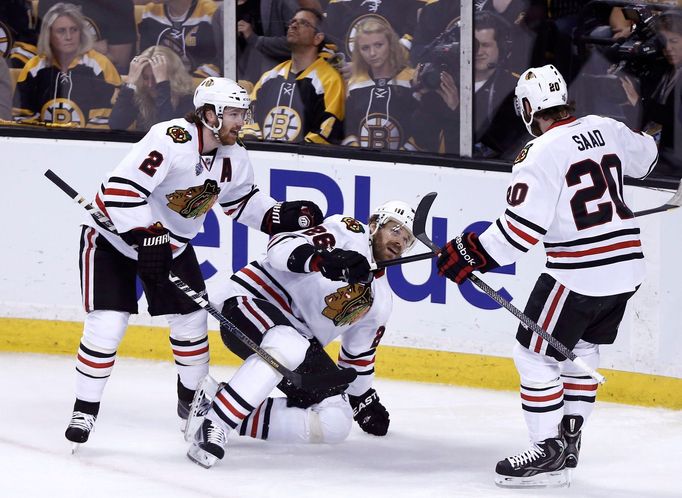 Čtvrtý zápas finále Stanley Cupu: Boston Bruinss - Chicago Blackhawks