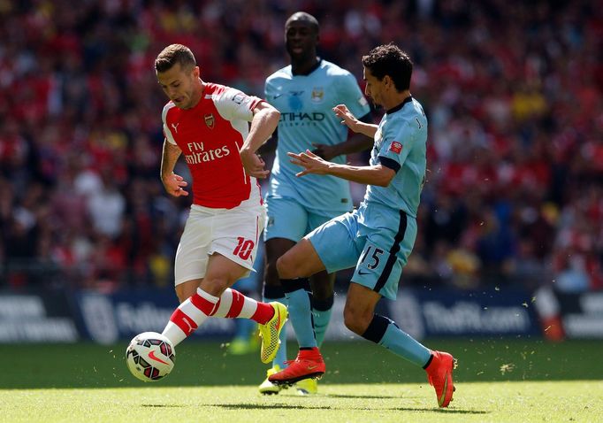 Community Shield, Arsenal - Manchester City: Jack Wilshere - Jesus Navas