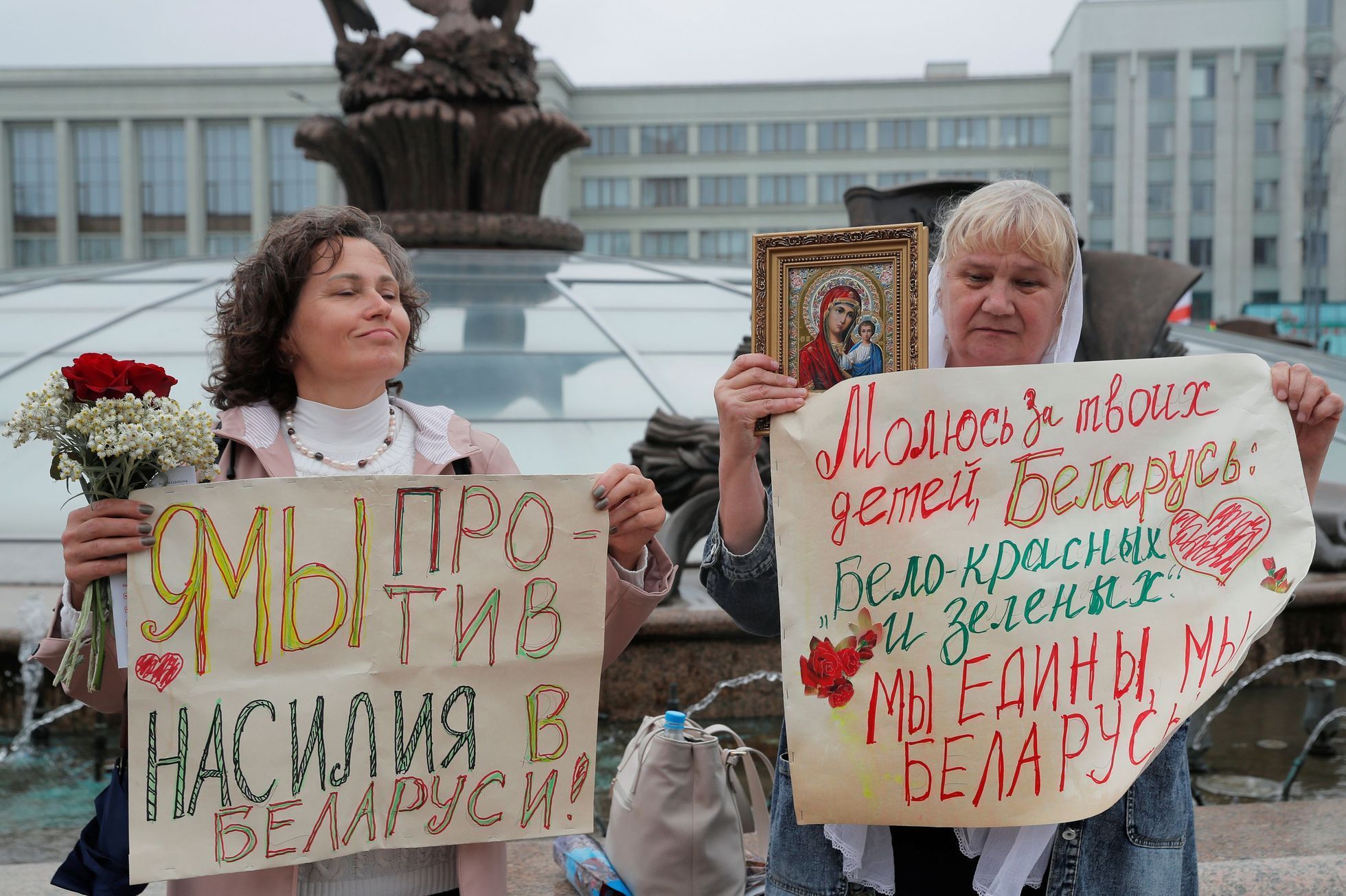 bělorusko minsk protest demonstrace protivládní lukašenko